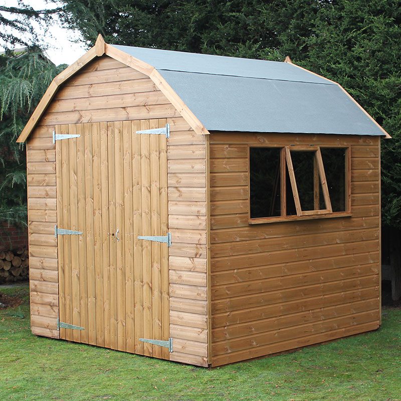 10' x 8' Traditional Shiplap Dutch Barn Heavy Duty Wooden Garden Shed (3.05m x 2.44m) online kaufen 10' x 8' Traditional Shiplap Dutch Barn Heavy Duty Wooden Garden Shed (3.05m x 2.44m) online kaufen