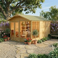 12' x 8' Forest Beckwood 25yr Guarantee Double Door Apex Summer House (3.6m x 2.61m) online kaufen