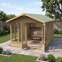 12' x 8' Forest Timberdale 25yr Guarantee Double Door Apex Summer House (3.91m x 2.69m) online kaufen