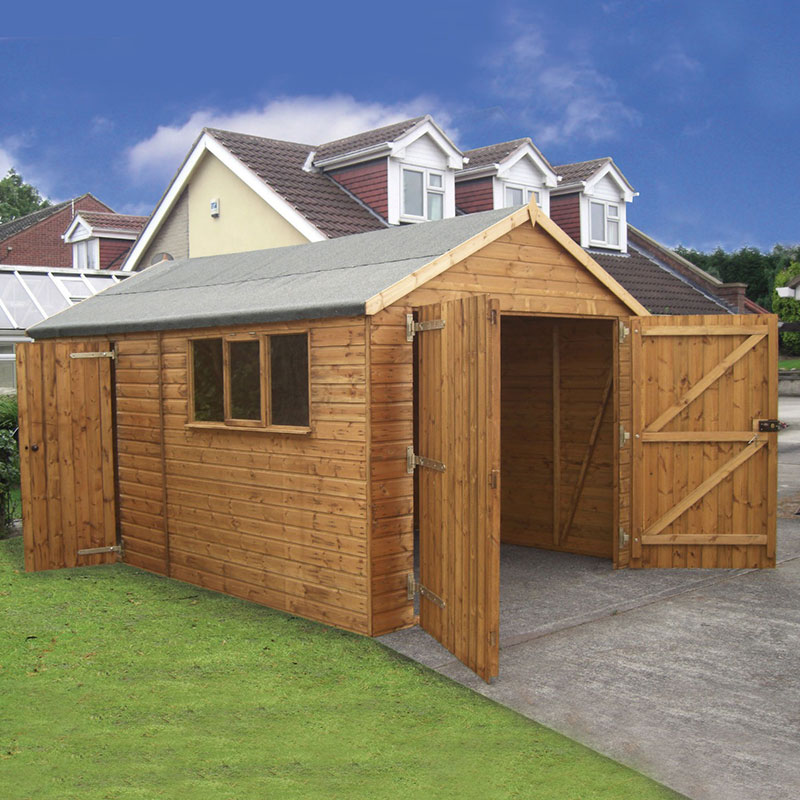 18' x 12' Traditional Deluxe Shiplap Wooden Garage / Workshop Shed (5.50m x 3.66m) online kaufen