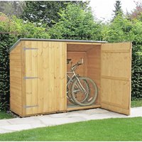 6' x 2'6 (1.89x0.75m) Shire Wooden Bike Shed & Garden Storage - No Floor online kaufen
