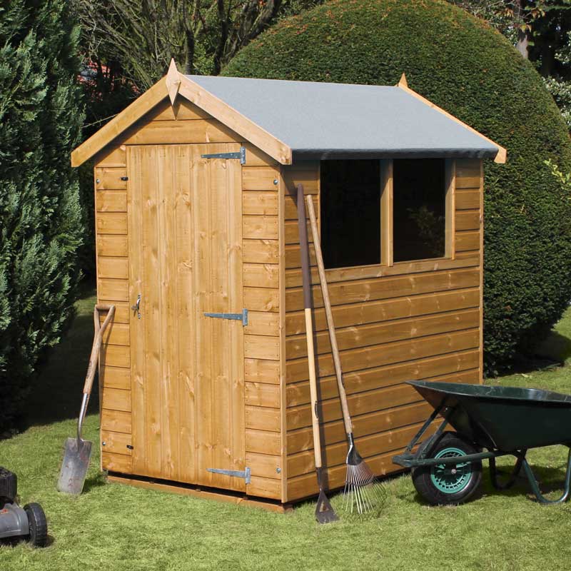 8' x 8' Traditional Standard Shiplap Apex Wooden Garden Shed (2.44m x 2.44m) online kaufen