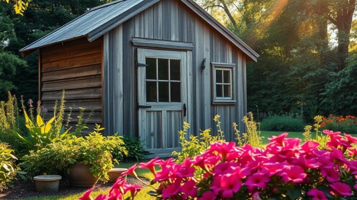 Guide to painting a wooden garden building or a log cabin