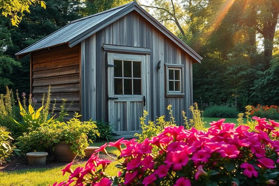 Guide to painting a wooden garden building or a log cabin