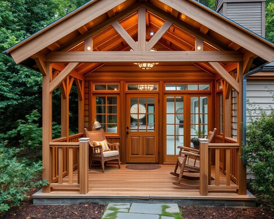 UK wooden porch design ideas