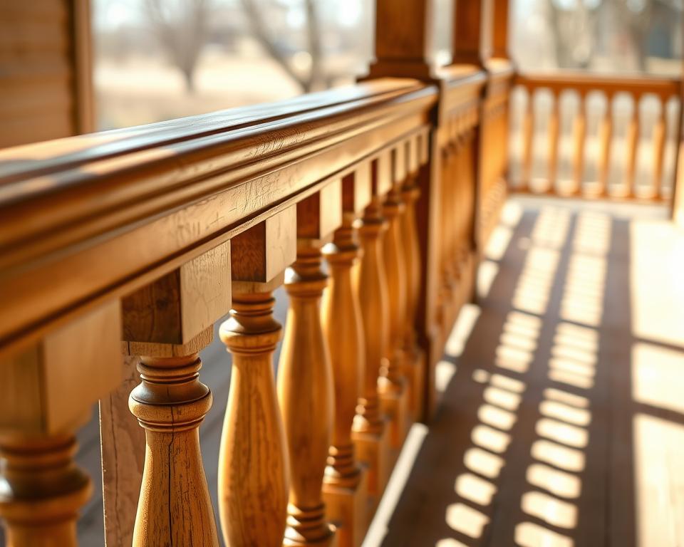 Wooden Porch Railing Design