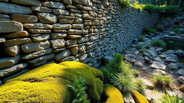 Natural Stone Wall for the Garden – Elegant Design