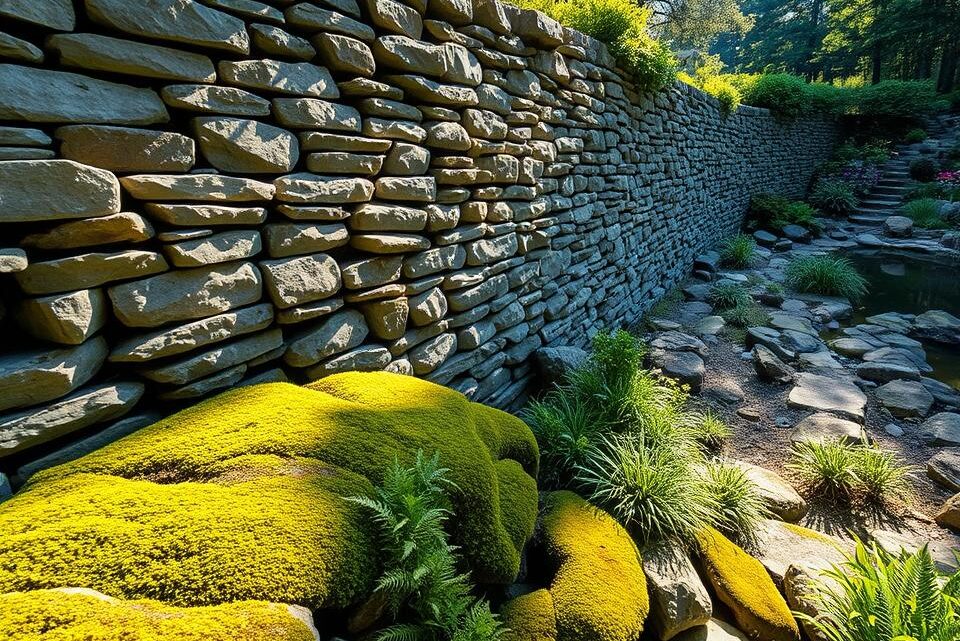 Natural Stone Wall for the Garden – Elegant Design