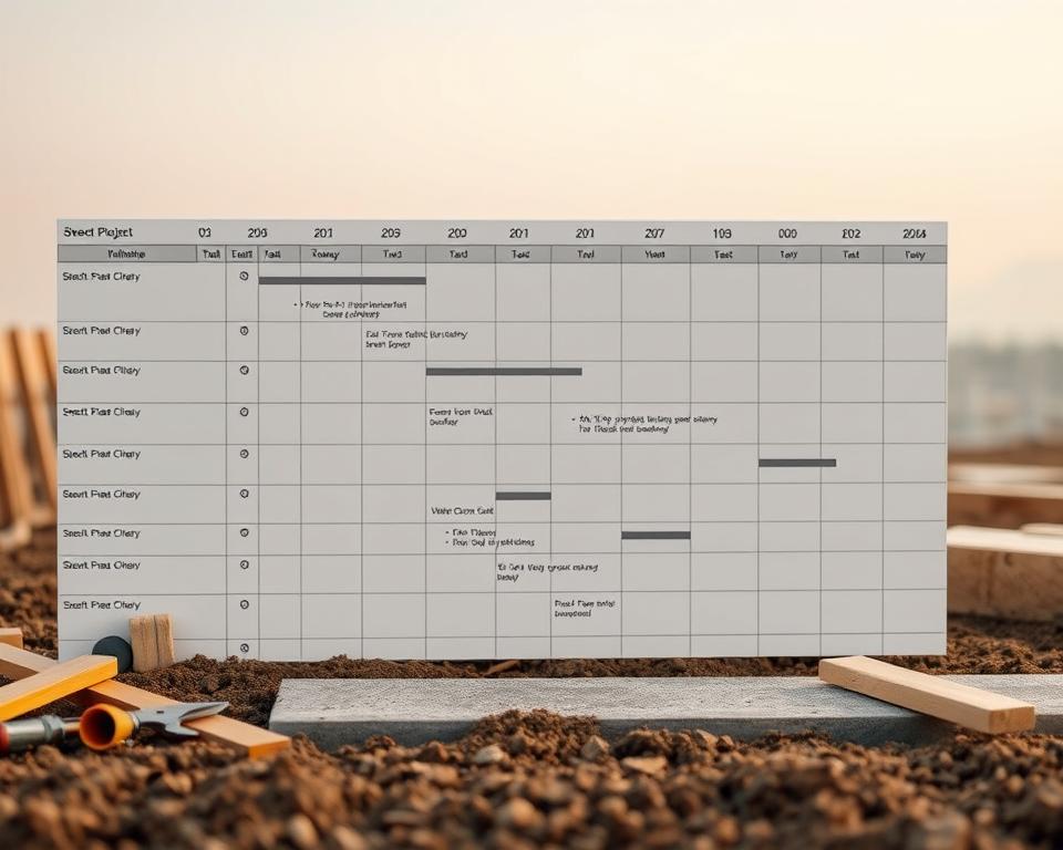 concrete project timeline