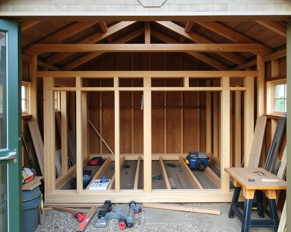 timber frame shed base kit