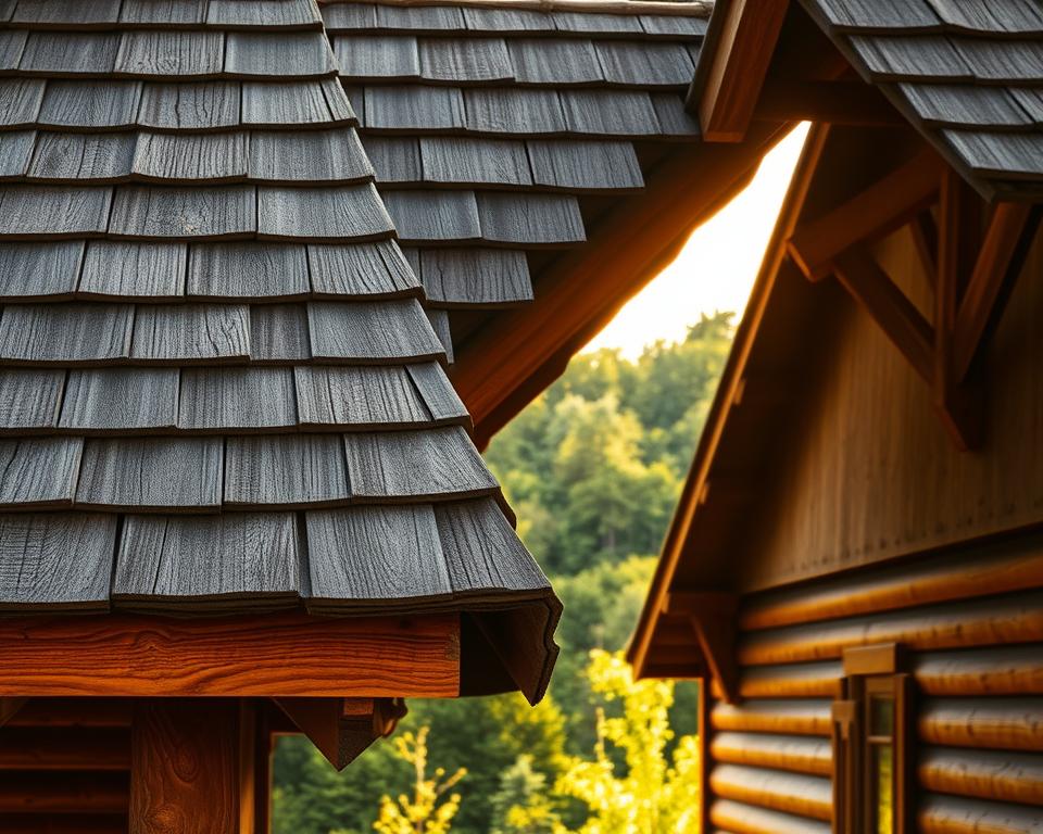 timber house roofing