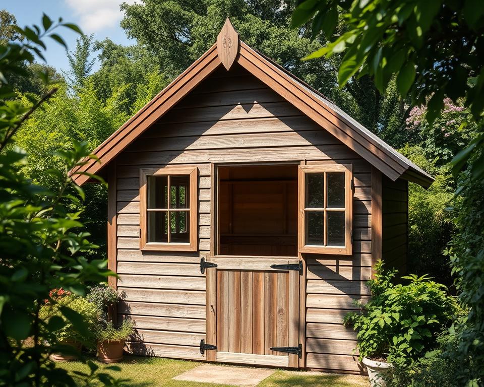 traditional apex shed