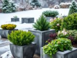 Planting Concrete Planter Blocks with Hardy (Winter-Hardy) Plants